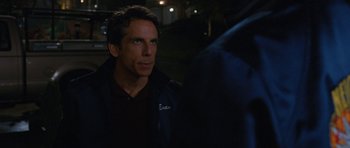 Movie still from “The Watch” (2012), directed by Akiva Schaffer – Ben stiller in a scene from the movie zoolander; Close Up shot, Over the shoulder angle