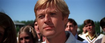 Movie still from “The Way We Were” (1973), directed by Sydney Pollack – A person wearing a plaid shirt; Close Up shot, Low angle