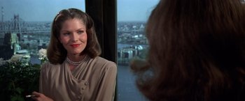 Movie still from “The Way We Were” (1973), directed by Sydney Pollack – A woman looking at herself in the mirror; Close Up shot, Over the shoulder angle