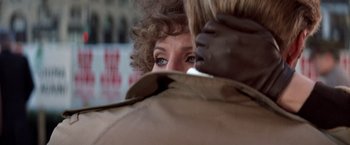 Movie still from “The Way We Were” (1973), directed by Sydney Pollack – A woman's eyes as she looks at another woman; Close Up shot, Over the shoulder angle