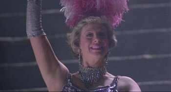 Movie still from “Time Bandits” (1981), directed by Terry Gilliam – A person wearing a costume; Close Up shot, Low angle