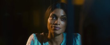 Movie still from “Trance” (2013), directed by Danny Boyle – A person looking at the camera; Close Up shot, High angle