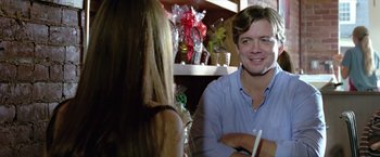 Movie still from “Trust” (2010), directed by David Schwimmer – A man and a woman are sitting at a table; Close Up shot, Over the shoulder angle