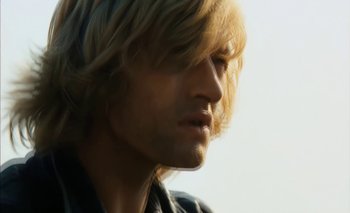 Movie still from “Turkish Delight” (1973), directed by Paul Verhoeven – A person with long blonde hair; Close Up shot, Low angle