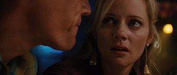 Movie still from “W.” (2008), directed by Oliver Stone – A man and a woman looking at one another; Close Up shot, Over the shoulder angle