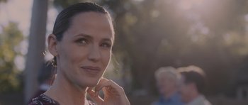 Movie still from “Wakefield” (2016), directed by Robin Swicord – A person with her hand under her chin; Close Up shot, Over the shoulder angle