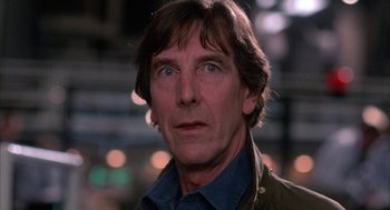 Movie still from “WarGames” (1983), directed by John Badham – A person wearing a jacket; Close Up shot, Low angle