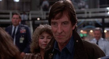 Movie still from “WarGames” (1983), directed by John Badham – A person wearing a jacket; Close Up shot, Low angle