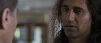 Movie still from “Whale Rider” (2002), directed by Niki Caro – A person with long hair; Close Up shot, Over the shoulder angle
