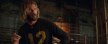 Movie still from “Whip It” (2009), directed by Drew Barrymore – A person wearing a shirt; Close Up shot, Over the shoulder angle