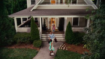 Movie still from “Why Did I Get Married Too?” (2010), directed by Tyler Perry – A man and two children walking down a sidewalk; Wide shot, High angle