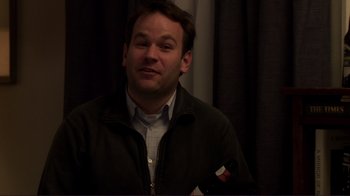 Movie still from “Your Sister's Sister” (2011), directed by Lynn Shelton – A person wearing a jacket; Close Up shot, Over the shoulder angle