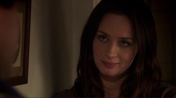 Movie still from “Your Sister's Sister” (2011), directed by Lynn Shelton – A person with long hair; Close Up shot, Over the shoulder angle