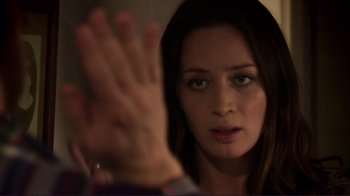 Movie still from “Your Sister's Sister” (2011), directed by Lynn Shelton – A person holding their hand up; Close Up shot, Over the shoulder angle