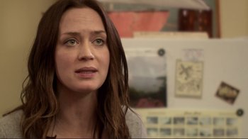 Movie still from “Your Sister's Sister” (2011), directed by Lynn Shelton – A person with long brown hair; Close Up shot, Over the shoulder angle