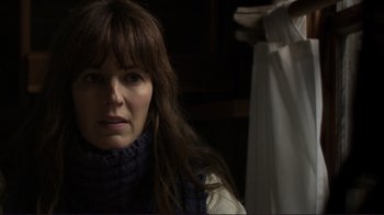 Movie still from “Your Sister's Sister” (2011), directed by Lynn Shelton – A person with long hair; Close Up shot, Over the shoulder angle