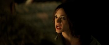 Movie still from “xXx” (2002), directed by Rob Cohen – A person with a vampire mouth; Close Up shot, Over the shoulder angle