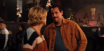 Movie still from “Hubie Halloween” (2020), directed by Steven Brill – Medium shot, Over the shoulder angle