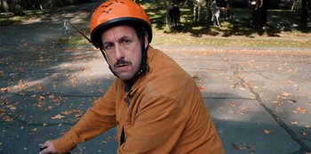 Movie still from “Hubie Halloween” (2020), directed by Steven Brill – Close Up shot, High angle