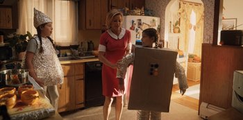 Movie still from “Hubie Halloween” (2020), directed by Steven Brill – Medium shot, Over the shoulder angle