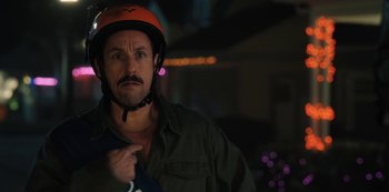 Movie still from “Hubie Halloween” (2020), directed by Steven Brill – Close Up shot, Over the shoulder angle