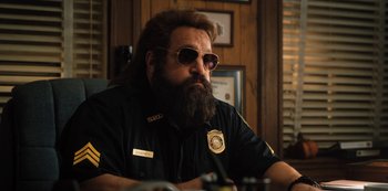 Movie still from “Hubie Halloween” (2020), directed by Steven Brill – Close Up shot, Over the shoulder angle