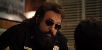 Movie still from “Hubie Halloween” (2020), directed by Steven Brill – Close Up shot, Over the shoulder angle