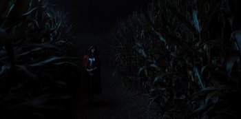Movie still from “Hubie Halloween” (2020), directed by Steven Brill – Extreme Wide shot, High angle