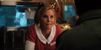 Movie still from “Hubie Halloween” (2020), directed by Steven Brill – Close Up shot, Over the shoulder angle