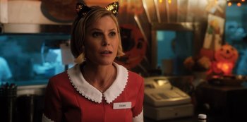 Movie still from “Hubie Halloween” (2020), directed by Steven Brill – Close Up shot, Over the shoulder angle