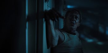 Movie still from “Hubie Halloween” (2020), directed by Steven Brill – Close Up shot, Low angle