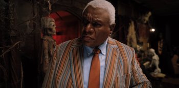 Movie still from “Hubie Halloween” (2020), directed by Steven Brill – Close Up shot, Over the shoulder angle