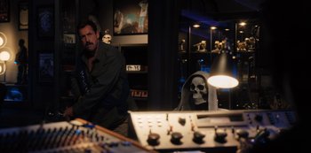 Movie still from “Hubie Halloween” (2020), directed by Steven Brill – Medium shot, Over the shoulder angle