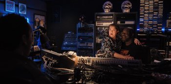 Movie still from “Hubie Halloween” (2020), directed by Steven Brill – Medium shot, Over the shoulder angle