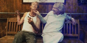 Movie still from “Hubie Halloween” (2020), directed by Steven Brill – Medium shot, Low angle