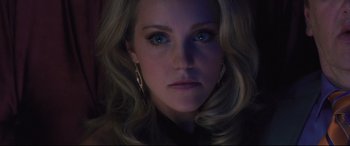 Movie still from “Incarnate” (2016), directed by Brad Peyton – A person with blue eyes; Close Up shot, Low angle