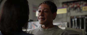 Movie still from “Kaleidoscope” (2023), directed by Mairzee Almas – An older woman is talking to a younger woman; Close Up shot, Over the shoulder angle