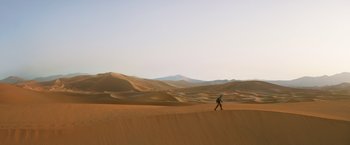 Movie still from “Allied” (2016), directed by Robert Zemeckis – Extreme Wide shot, High angle