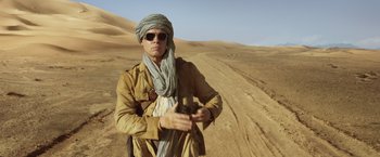 Movie still from “Allied” (2016), directed by Robert Zemeckis – Medium shot, Low angle