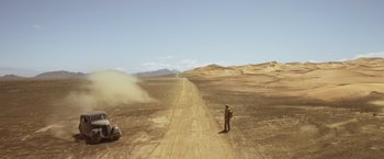 Movie still from “Allied” (2016), directed by Robert Zemeckis – Extreme Wide shot, High angle