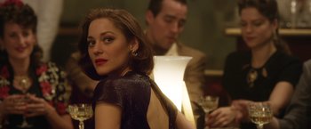 Movie still from “Allied” (2016), directed by Robert Zemeckis – Close Up shot, Over the shoulder angle