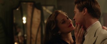 Movie still from “Allied” (2016), directed by Robert Zemeckis – Close Up shot, Over the shoulder angle