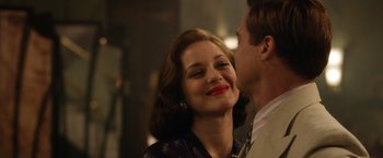Movie still from “Allied” (2016), directed by Robert Zemeckis – Close Up shot, Over the shoulder angle