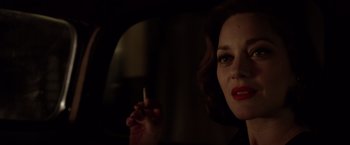 Movie still from “Allied” (2016), directed by Robert Zemeckis – Close Up shot, Over the shoulder angle