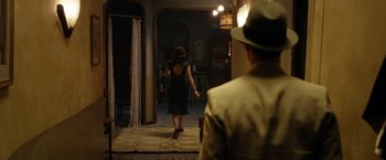 Movie still from “Allied” (2016), directed by Robert Zemeckis – Wide shot, Over the shoulder angle