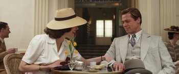 Movie still from “Allied” (2016), directed by Robert Zemeckis – Medium shot, Over the shoulder angle