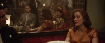 Movie still from “Allied” (2016), directed by Robert Zemeckis – Medium shot, Over the shoulder angle