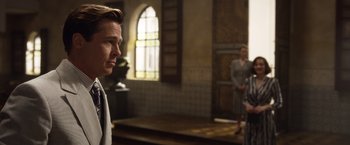 Movie still from “Allied” (2016), directed by Robert Zemeckis – Close Up shot, Over the shoulder angle