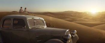 Movie still from “Allied” (2016), directed by Robert Zemeckis – Wide shot, Low angle