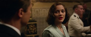 Movie still from “Allied” (2016), directed by Robert Zemeckis – Close Up shot, Over the shoulder angle